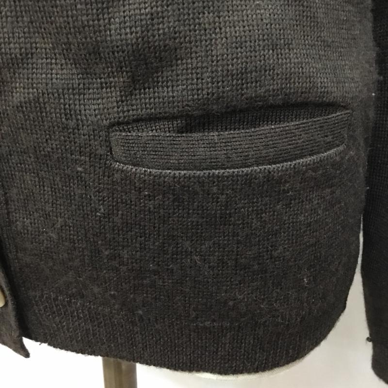 スピック アンド スパン Spick and Span カーディガン 長袖 Vネック ロゴ、文字 ダークブラウン / ダークブラウン /  レディース USED 古着 中古 10118035