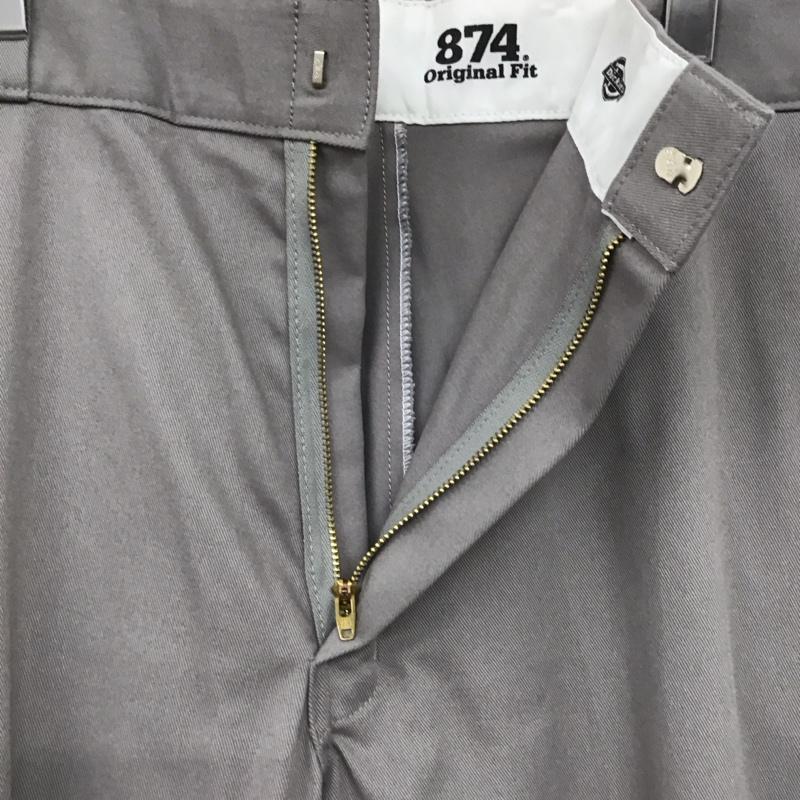 ディッキーズ Dickies パンツ ワークパンツ、ペインターパンツ ワークパンツ ワイドパンツ カジュアルパンツ センタータックパンツ 38インチ 無地 灰 / グレー /  メンズ USED 古着 中古 10138079