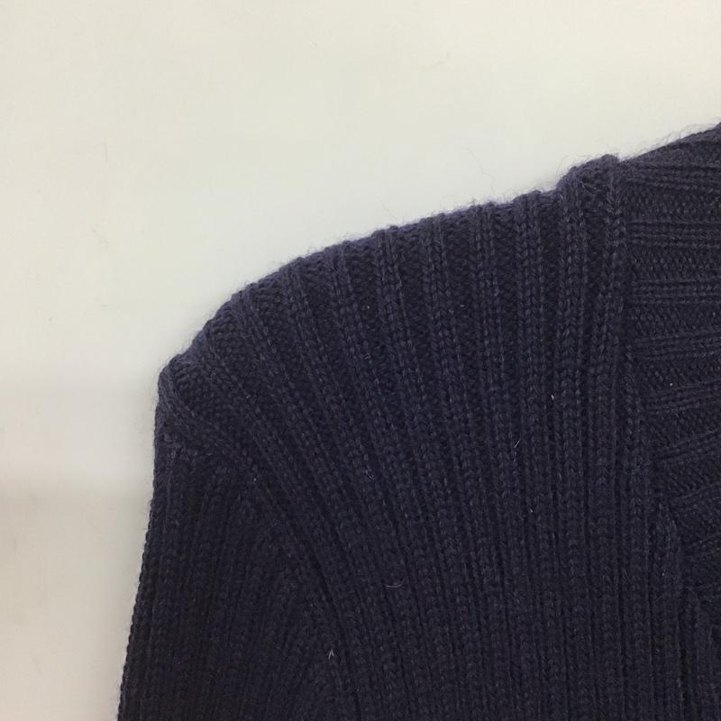 古着 USED ニット、セーター 長袖 長袖ニットカットソー Vネック セーター 48 無地 紺 / ネイビー /  メンズ USED 古着 中古 10142970