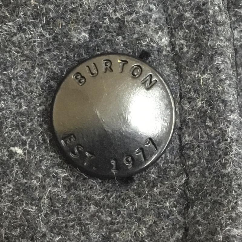 バートン BURTON ジャケット、上着 ジャケット、ブレザー S ロゴ、文字 灰 / グレー /  メンズ USED 古着 中古 10141534