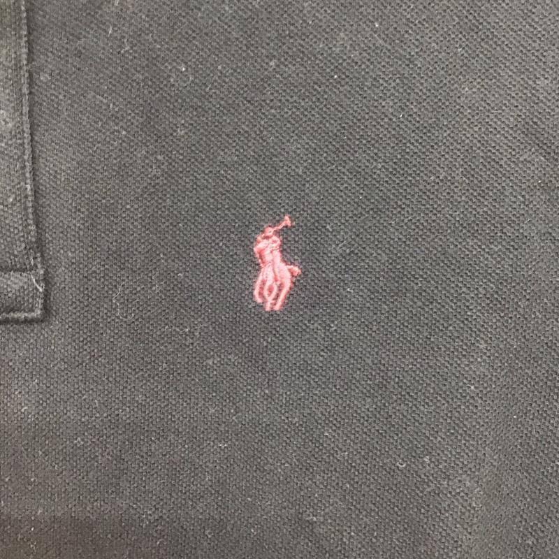 ポロラルフローレン POLO RALPH LAUREN ポロシャツ 半袖 L 無地 黒 / ブラック /  メンズ USED 古着 中古 10135983