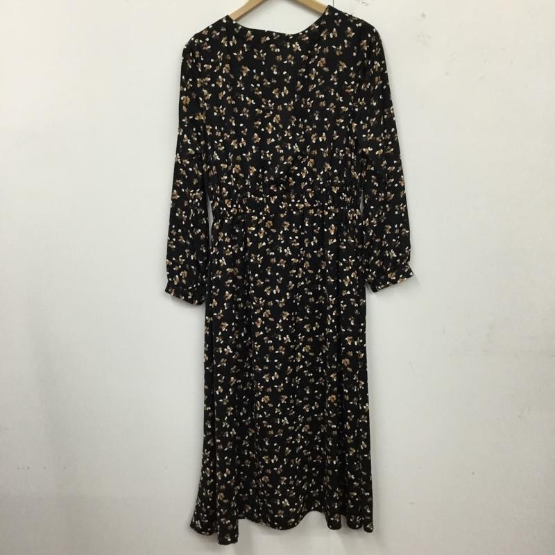 グローバルワーク GLOBAL WORK ワンピース ロングスカート M 総柄 黒 / ブラック /  レディース USED 古着 中古 10121998
