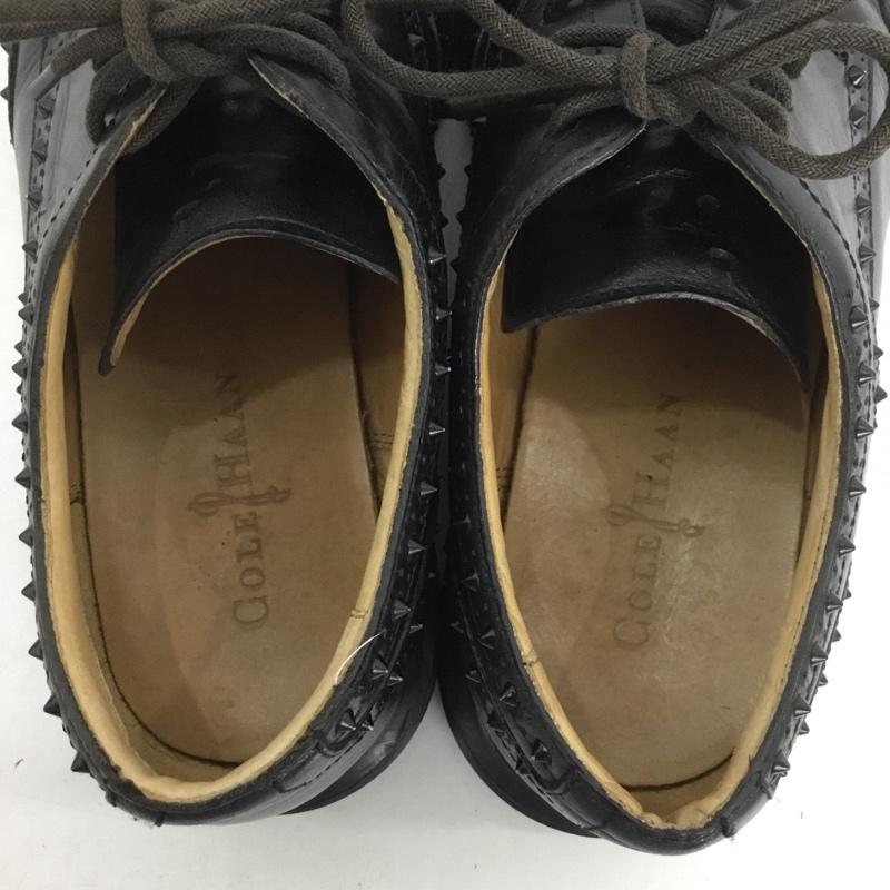 コールハーン COLE HAAN 革靴 革靴 C12648 161 スタッズ ウィングチップ 9M 無地 黒 / ブラック /  メンズ USED 古着 中古 10136385