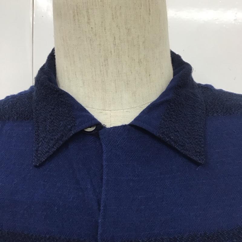 クーティー COOTIE シャツ、ブラウス 長袖 L 無地 青 / ブルー /  メンズ USED 古着 中古 10108064