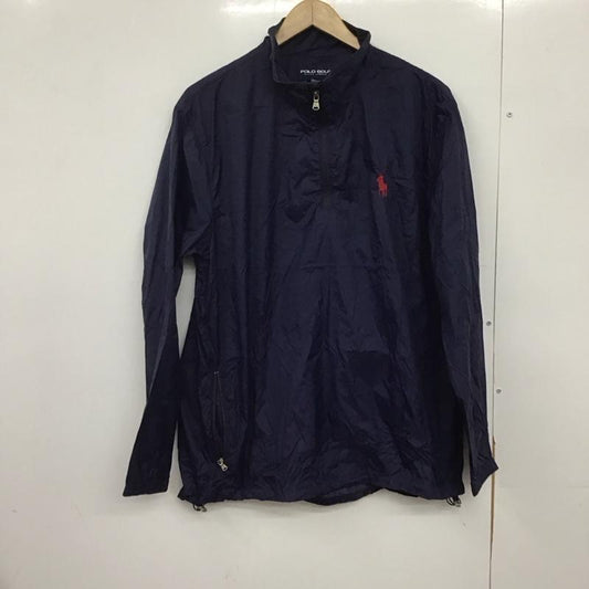 ポロゴルフラルフローレン POLOGOLF ジャケット、上着 ジャンパー、ブルゾン プルオーバージャケットパーカー アウター ナイロンジャケット M ロゴ、文字 紺 / ネイビー /  メンズ USED 古着 中古 10146959