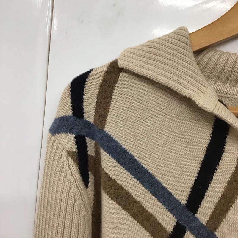 アクアスキュータム Aquascutum ニット、セーター 長袖 長袖ニットカットソー Vネック セーター XL プリント マルチカラー / マルチカラー /  メンズ USED 古着 中古 10131449