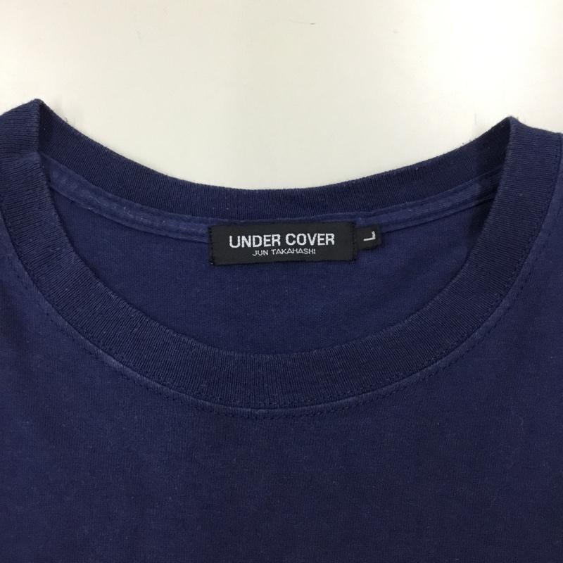 アンダーカバー UNDERCOVER Tシャツ 半袖 半袖カットソー プリントTシャツ クルーネックカットソー madstore L プリント 紺 / ネイビー /  メンズ USED 古着 中古 10120548