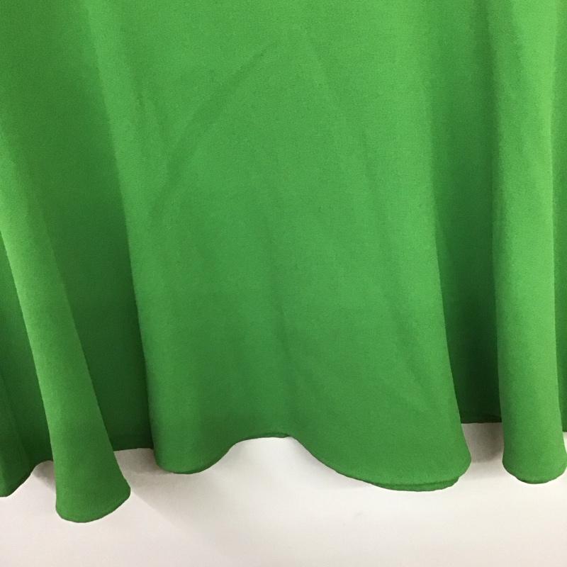 グリーンレーベルリラクシング green label relaxing スカート ロングスカート 3624-169-2183 マーメイド ライン マキシスカート 無地 緑 / グリーン /  レディース USED 古着 中古 10139954