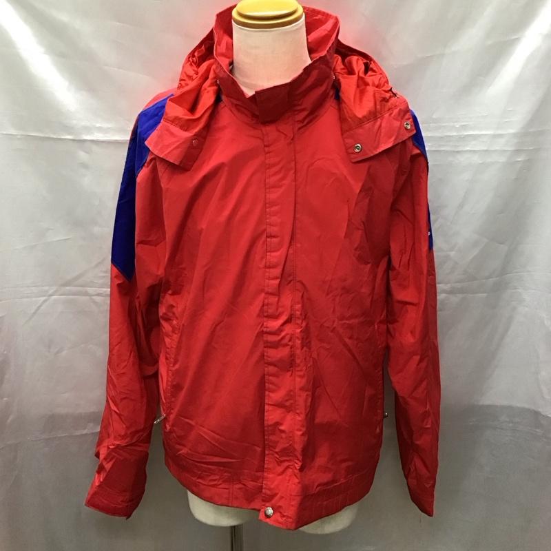 ザノースフェイス THE NORTH FACE ジャケット、上着 ジャンパー、ブルゾン ジップアップジャケット ジャンパー ジャケット カジュアルジャケット アウター XL ロゴ、文字 青 / ブルー / X 赤 / レッド /  メンズ USED 古着 中古 10114387