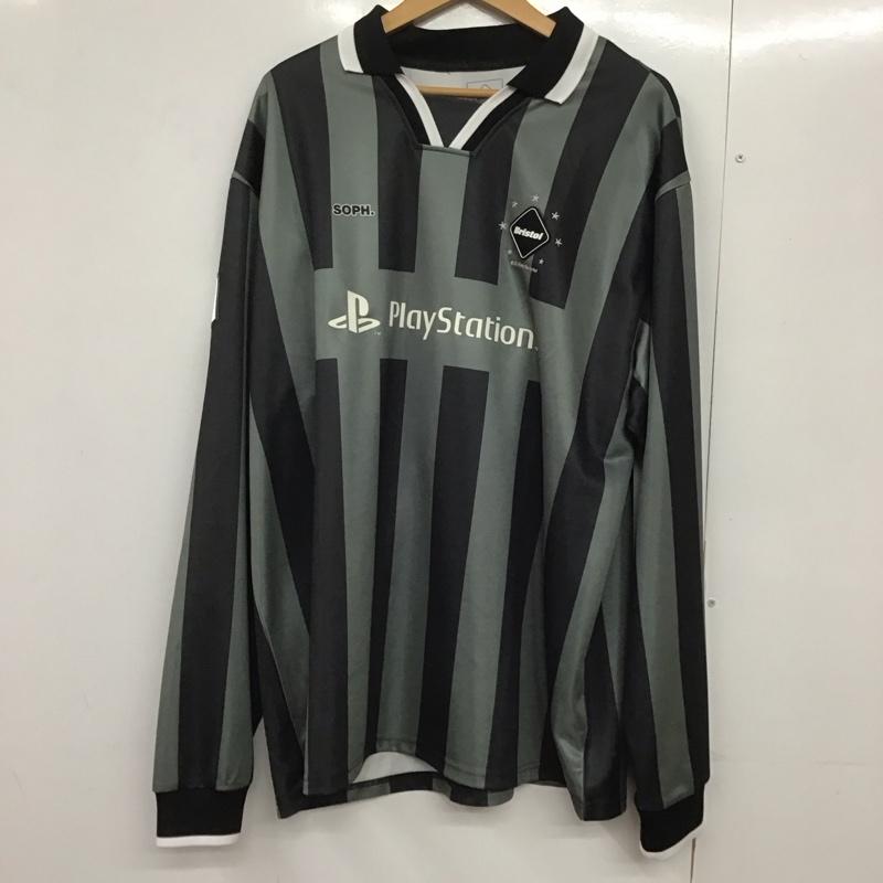 エフシーレアルブリストル F.C.Real Bristol カットソー 長袖 FCRB-242006 OVERSIZED GAME SHIRT ゲームシャツ XL ロゴ、文字 黒 / ブラック / X カーキ / カーキ /  メンズ USED 古着 中古 10144082