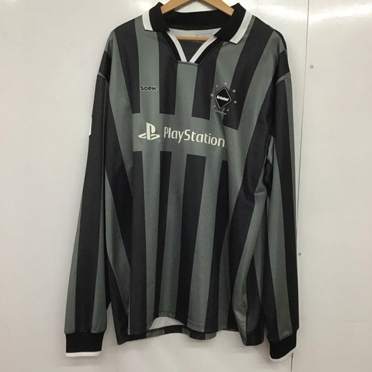 エフシーレアルブリストル F.C.Real Bristol カットソー 長袖 FCRB-242006 OVERSIZED GAME SHIRT ゲームシャツ XL ロゴ、文字 黒 / ブラック / X カーキ / カーキ /  メンズ USED 古着 中古 10144082