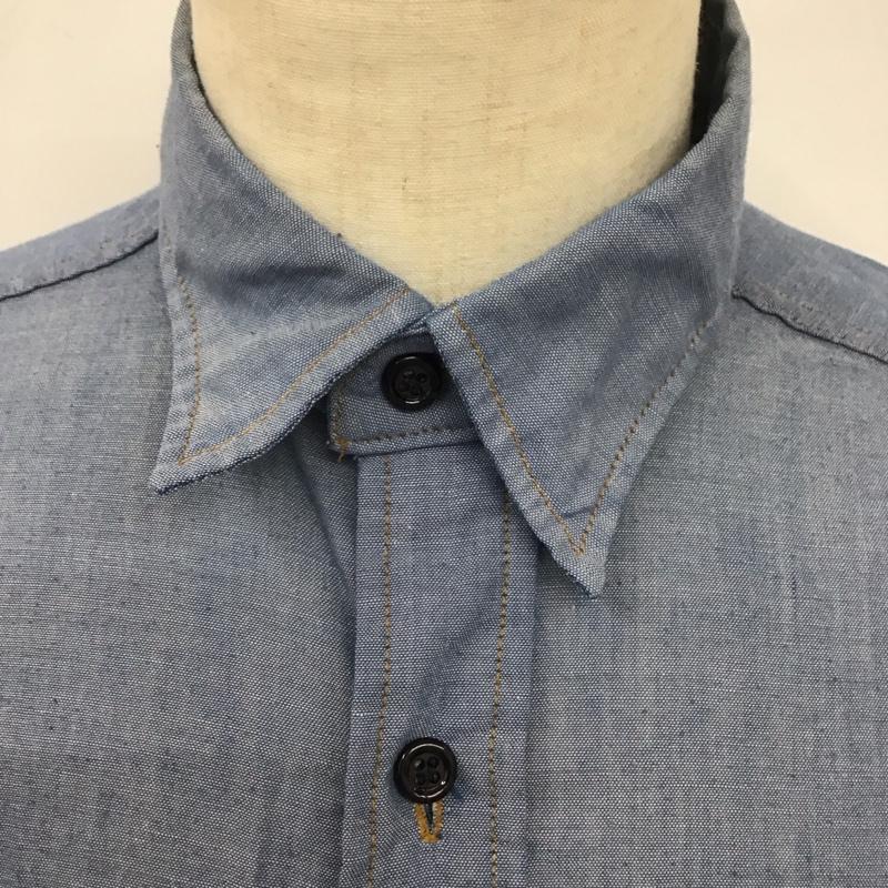 リーバイス Levi s シャツ、ブラウス 長袖 長袖シャツ 無地シャツ カラーシャツ 70s ヴィンテージ M 無地 インディゴ / インディゴ /  メンズ USED 古着 中古 10125328