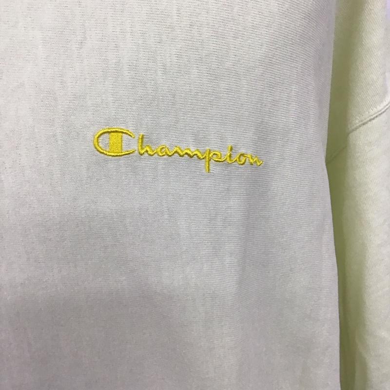 チャンピオン Champion Tシャツ 半袖 半袖カットソー 刺繍Tシャツ クルーネックカットソー M ロゴ、文字 黄 / イエロー /  メンズ USED 古着 中古 10107310