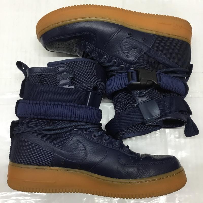 ナイキ NIKE スニーカー スニーカー 864024-400 SF AF1 25cm 25.0cm ロゴ、文字 紺 / ネイビー /  レディース USED 古着 中古 10110161