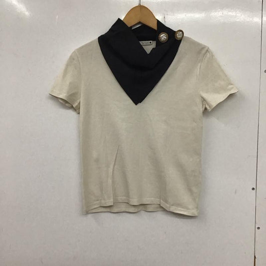 ザラ ZARA カットソー 半袖 S 無地 白 / ホワイト / X 黒 / ブラック /  レディース USED 古着 中古 10136525