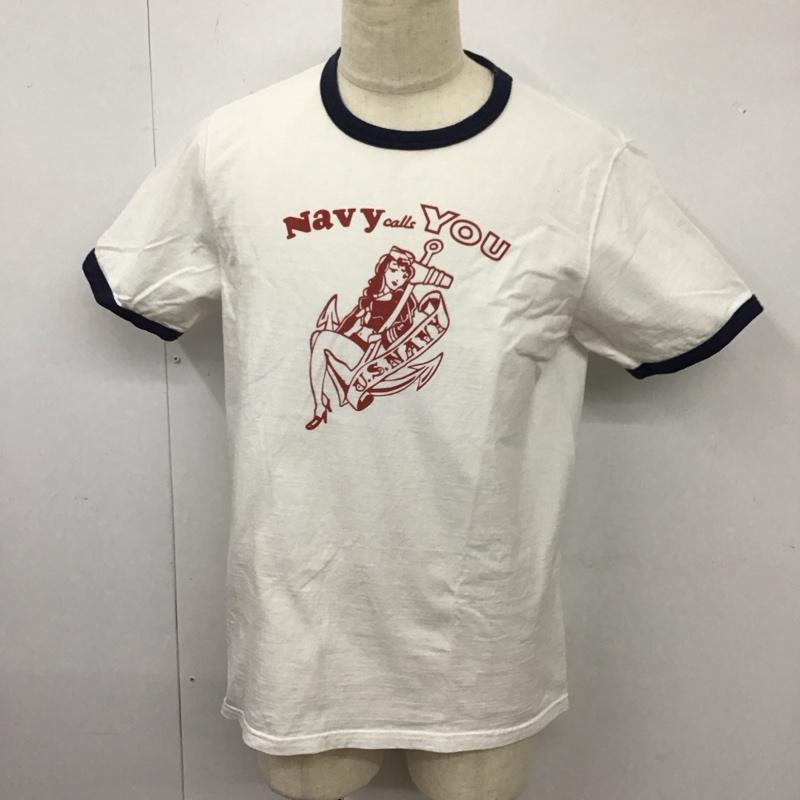 ザリアルマッコイズ THE REAL McCOY S Tシャツ 半袖 半袖 40 プリント 白 / ホワイト /  メンズ USED 古着 中古 10115403
