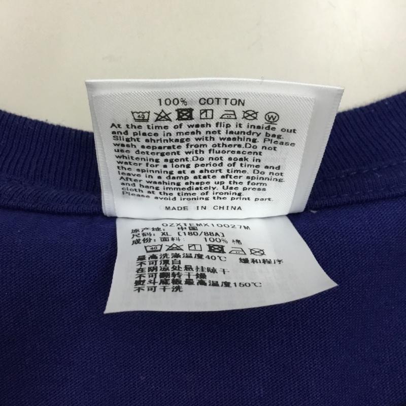 アベイシングエイプ A BATHING APE Tシャツ 半袖 JAPANESE WIND CHIMES COLLEGE TEE 風鈴 XL プリント 紺 / ネイビー /  メンズ USED 古着 中古 10117076