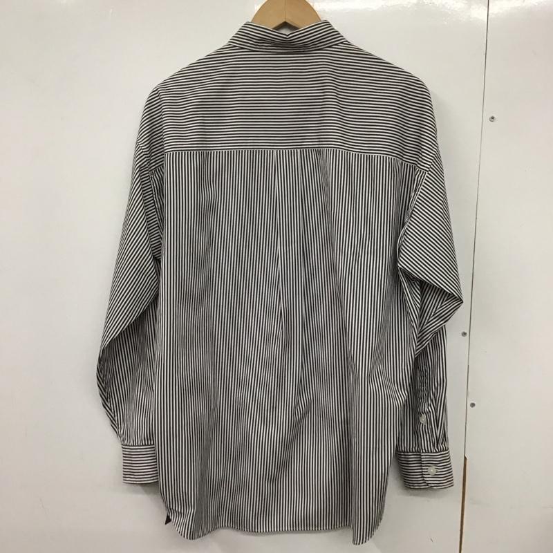 ネイバーフッド NEIGHBORHOOD シャツ、ブラウス 長袖 251benh-shm03 STRIPE SHIRTLS 長袖シャツ M ストライプ 白 / ホワイト / X 黒 / ブラック /  メンズ USED 古着 中古 10132284