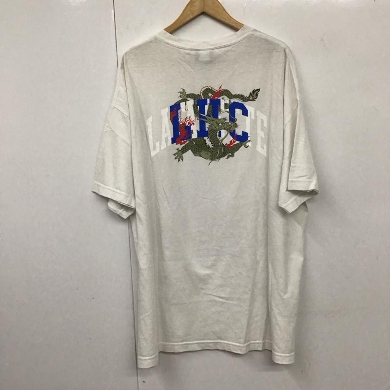 ラファイエット Lafayette Tシャツ 半袖 半袖カットソー プリントTシャツ クルーネックカットソー XXL ロゴ、文字 白 / ホワイト /  メンズ USED 古着 中古 10131636