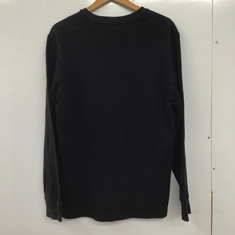 シュプリーム Supreme カットソー 長袖 18ss ロンT stackedTシャツ プリントTシャツ M ロゴ、文字 黒 / ブラック /  メンズ USED 古着 中古 10134884