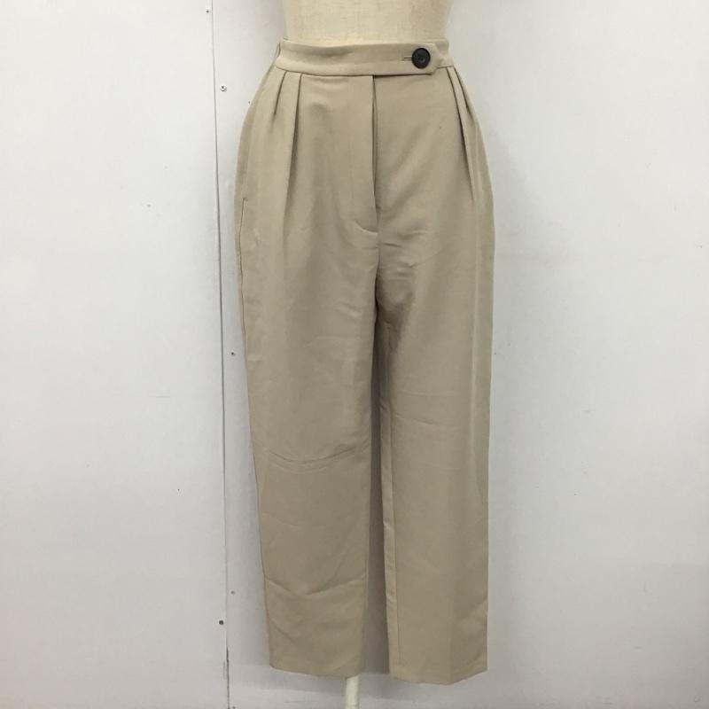 ミラオーウェン Mila Owen ボトムス ボトムス 09WFP215161 タックデザインテーパードパンツ 0 無地 ベージュ / ベージュ /  レディース USED 古着 中古 10120018