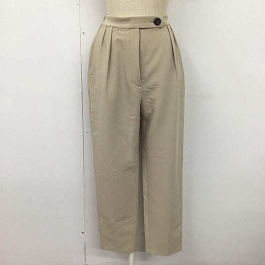 ミラオーウェン Mila Owen ボトムス ボトムス 09WFP215161 タックデザインテーパードパンツ 0 無地 ベージュ / ベージュ /  レディース USED 古着 中古 10120018