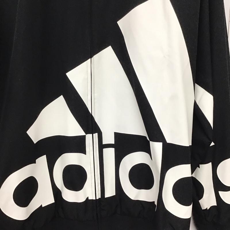 アディダス adidas ジャケット、上着 ジャンパー、ブルゾン hl6923 ボンバージャケットウーブンウィンドブレーカー アウター L ロゴ、文字 黒 / ブラック /  メンズ USED 古着 中古 10141661
