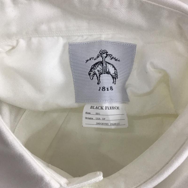 ブルックスブラザーズ BROOKS BROTHERS シャツ、ブラウス 長袖 BLACK FLEECE コットン BB1 USA 無地 白 / ホワイト /  メンズ USED 古着 中古 10112670