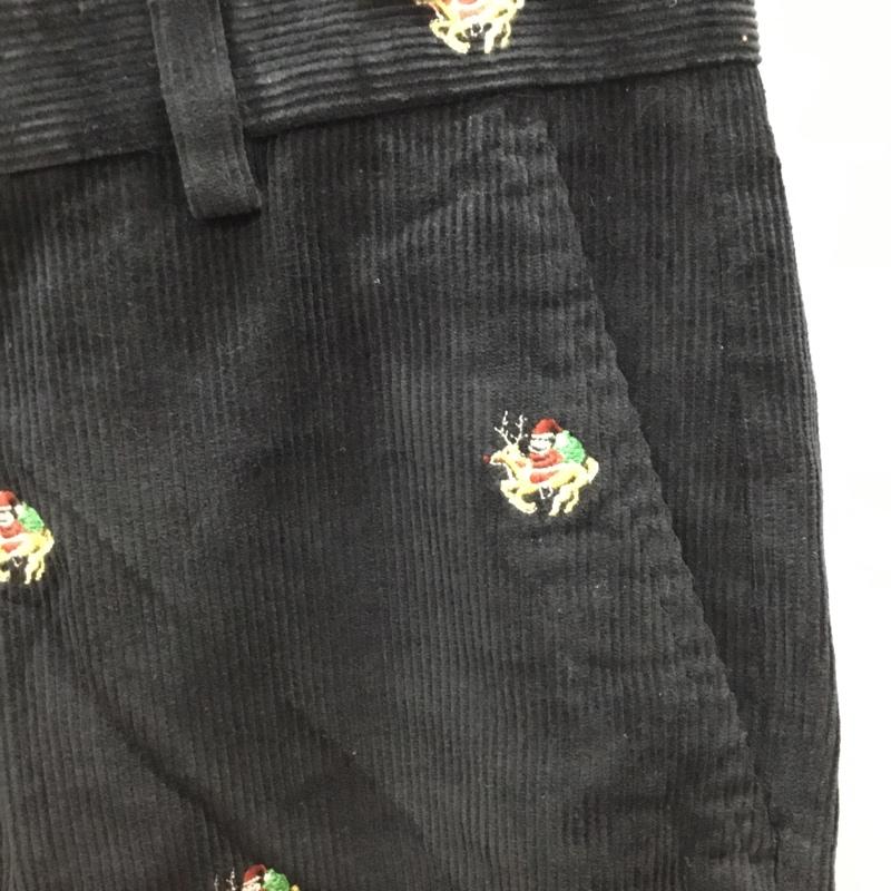 ブルックスブラザーズ BROOKS BROTHERS ボトムス ボトムス コーデュロイパンツ サンタ クリスマス トナカイ 33インチ 無地 黒 / ブラック /  メンズ USED 古着 中古 10111454