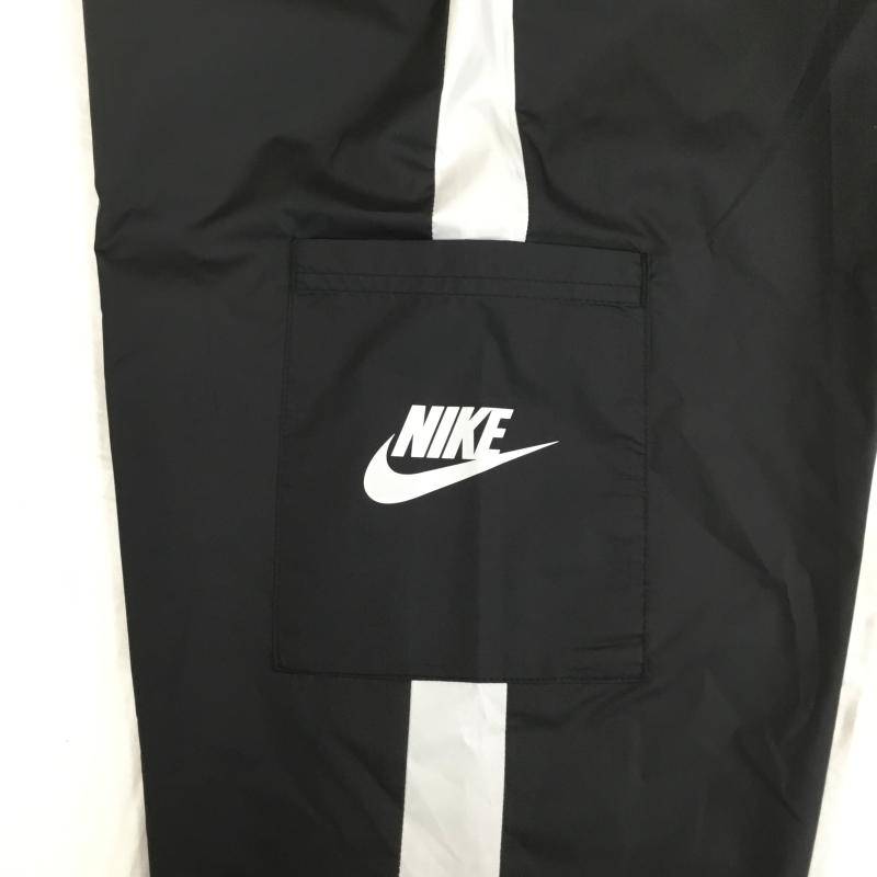 ナイキ NIKE パンツ ワークパンツ、ペインターパンツ CJ7347-010 スポーツウェア ウーブンパンツ ウインドパンツ S ロゴ、文字 白 / ホワイト / X 黒 / ブラック /  レディース USED 古着 中古 10130217