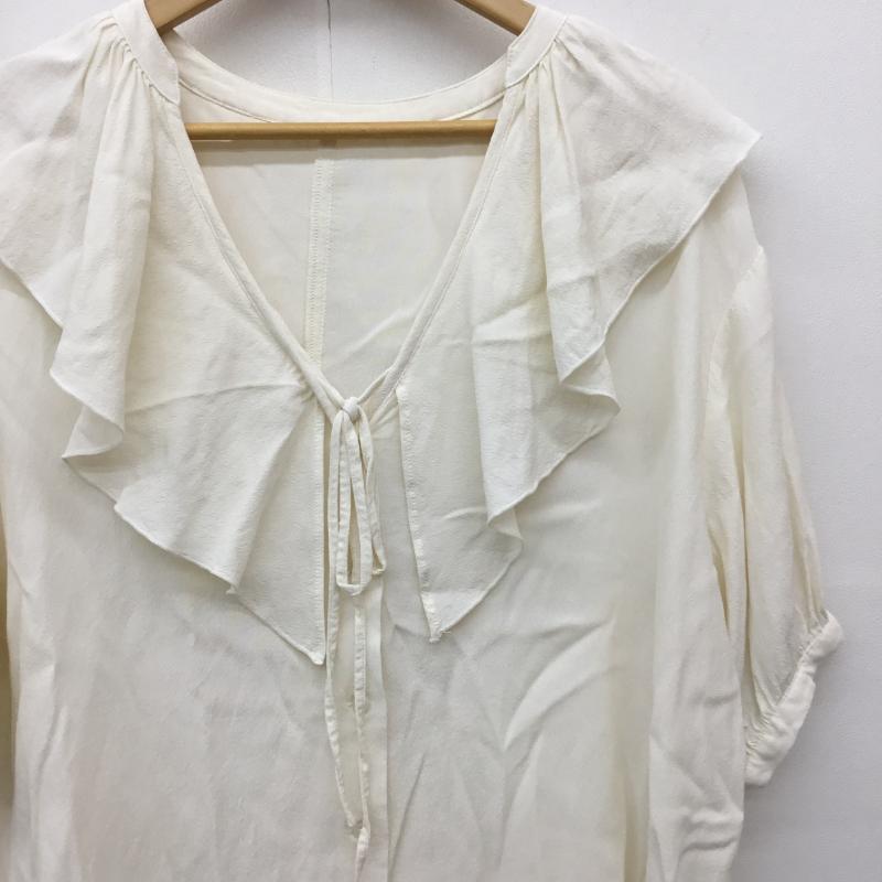 ローリーズファーム LOWRYS FARM シャツ、ブラウス 半袖 LF622140TS FREE 無地 アイボリー / アイボリー /  レディース USED 古着 中古 10141847