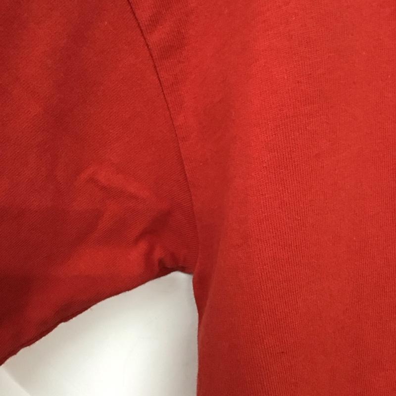 ニコアンド niko and... Tシャツ 半袖 L ロゴ、文字 X プリント 赤 / レッド /  レディース USED 古着 中古 10148422