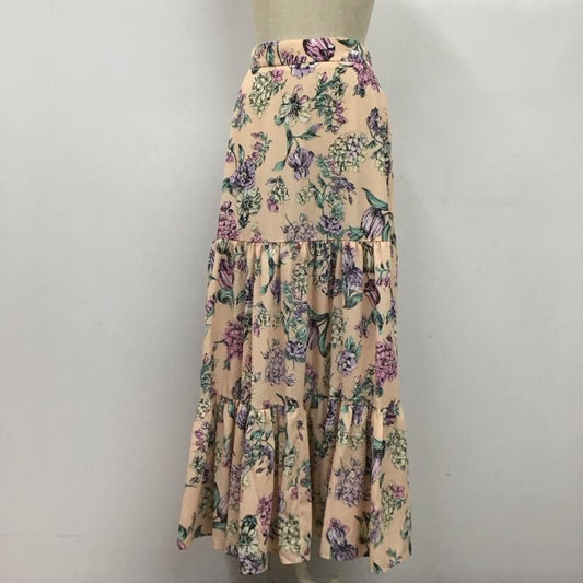 デュラス DURAS スカート ロングスカート D0580280 ティアードスカート FREE 花柄 マルチカラー / マルチカラー /  レディース USED 古着 中古 10120026