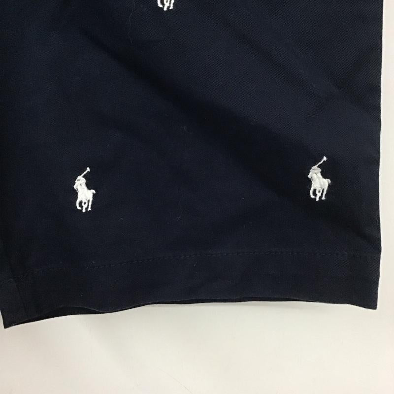 ポロラルフローレン POLO RALPH LAUREN パンツ ショートパンツ ショートパンツ ハーフパンツ カジュアルパンツ ロゴ、文字 紺 / ネイビー /  メンズ USED 古着 中古 10112125