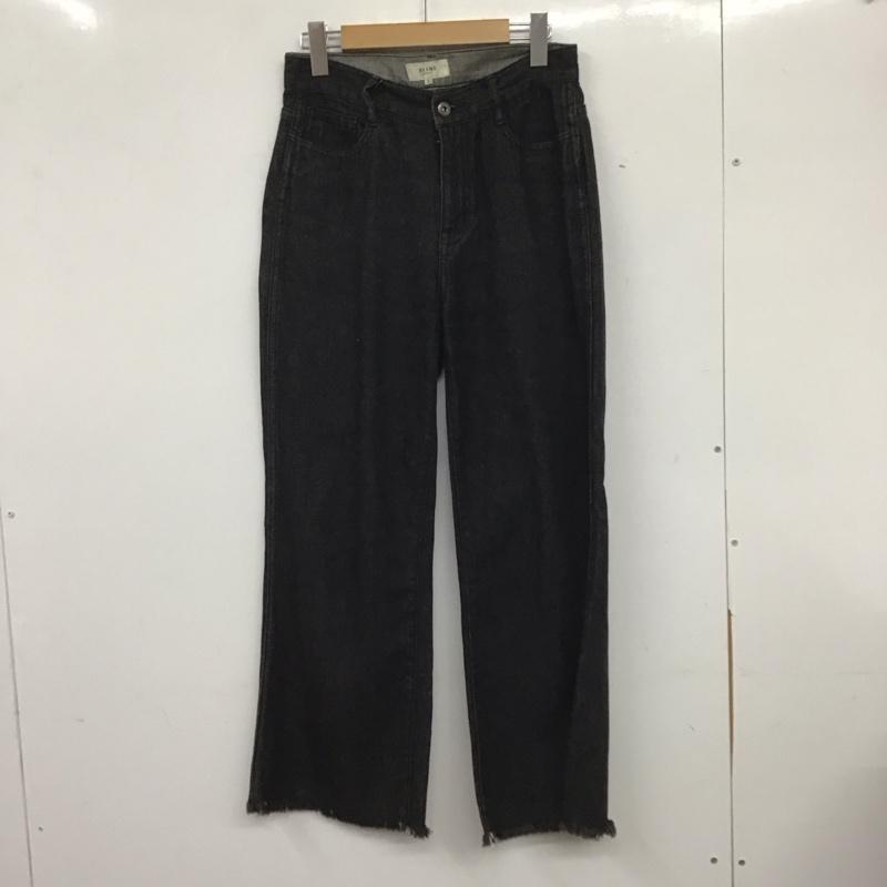 ビームス ハート BEAMS HEART パンツ デニム、ジーンズ 43-21-0059-152 フリンジ S 無地 黒 / ブラック /  レディース USED 古着 中古 10139243