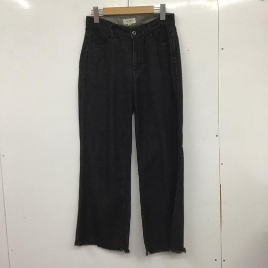 ビームス ハート BEAMS HEART パンツ デニム、ジーンズ 43-21-0059-152 フリンジ S 無地 黒 / ブラック /  レディース USED 古着 中古 10139243