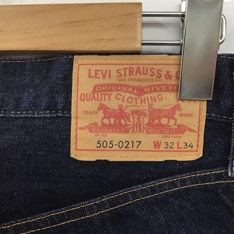 リーバイストラウスアンドコー Levi Strauss & co. パンツ デニム、ジーンズ デニムパンツ ストレートパンツ ワイドパンツ カジュアルパンツ 32インチ 無地 インディゴ / インディゴ /  メンズ USED 古着 中古 10108635
