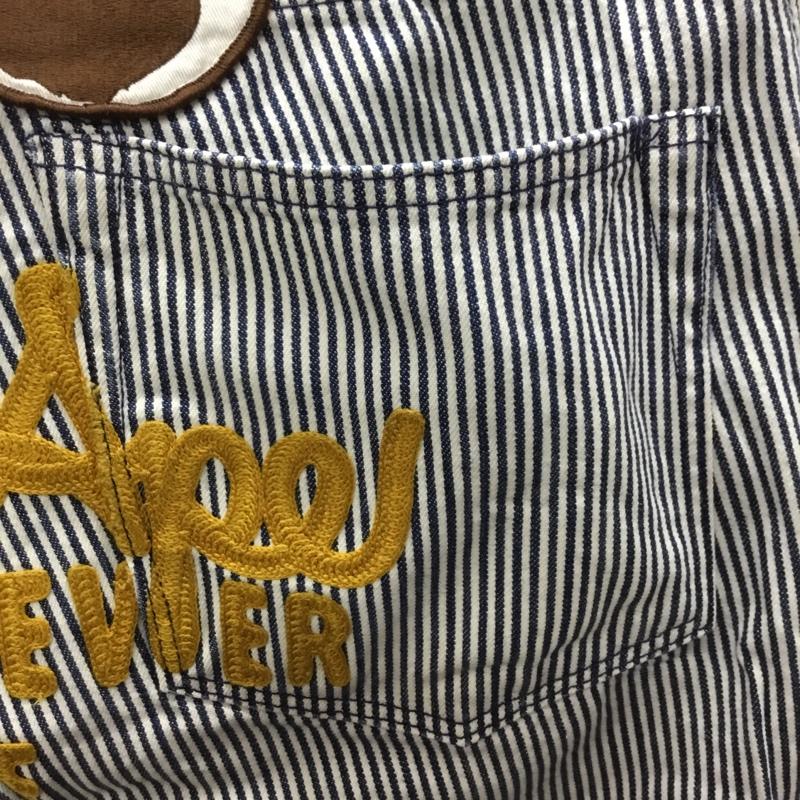 アベイシングエイプ A BATHING APE パンツ ショートパンツ バック刺繍 ハーフパンツ M ロゴ、文字 白 / ホワイト / X 紺 / ネイビー /  メンズ USED 古着 中古 10118956