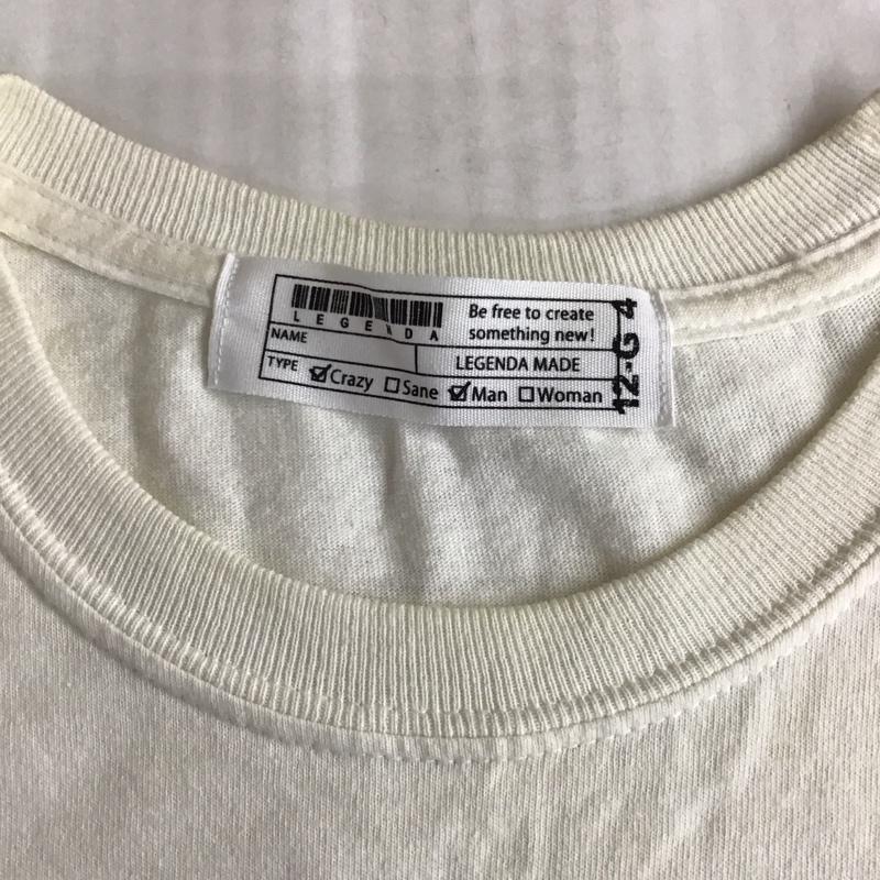 レジェンダ LEGENDA カットソー 長袖 長袖カットソー クルーネックカットソー ロングスリーブカットソー プリントTシャツ プリント 白 / ホワイト /  メンズ USED 古着 中古 10118301