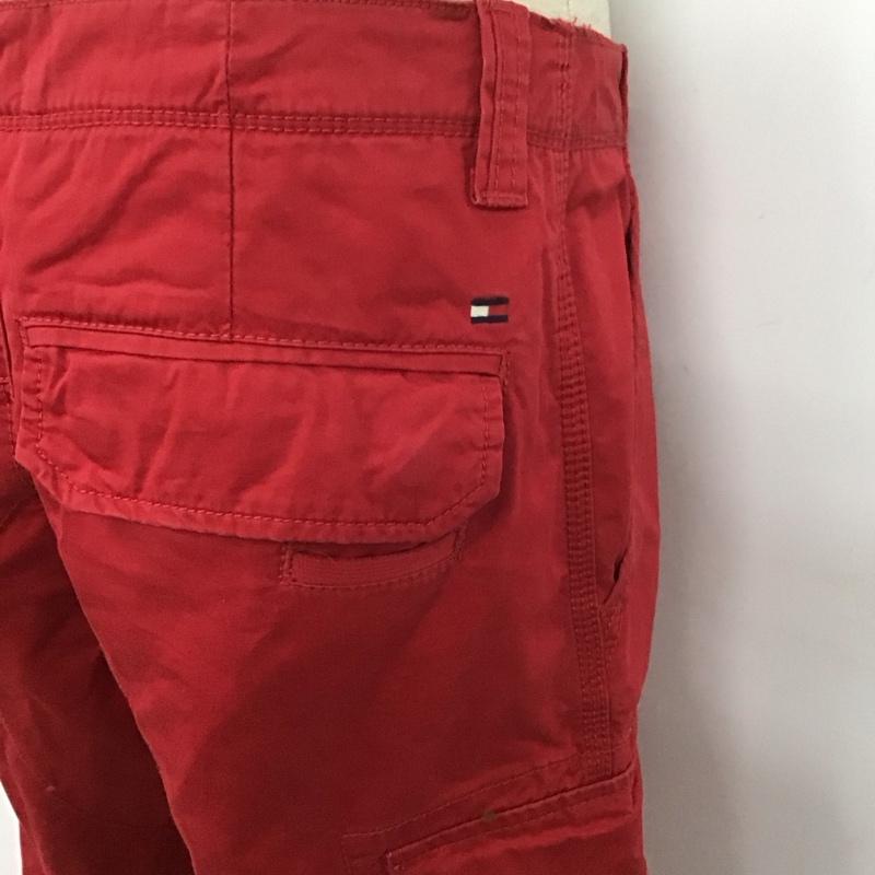 トミーヒルフィガー TOMMY HILFIGER パンツ ワークパンツ、ペインターパンツ ワークパンツ カジュアルパンツ ワイドパンツ カーゴパンツ 32インチ 無地 赤 / レッド /  メンズ USED 古着 中古 10111103