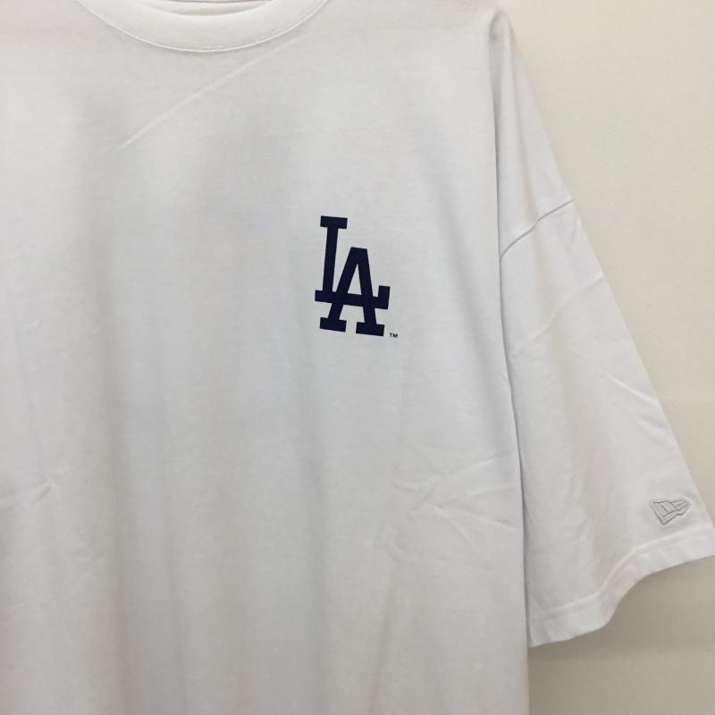 ニューエラ NEW ERA Tシャツ 半袖 中津川吾郎コラボ　MLB XXL ロゴ、文字 白 / ホワイト /  メンズ USED 古着 中古 10150954