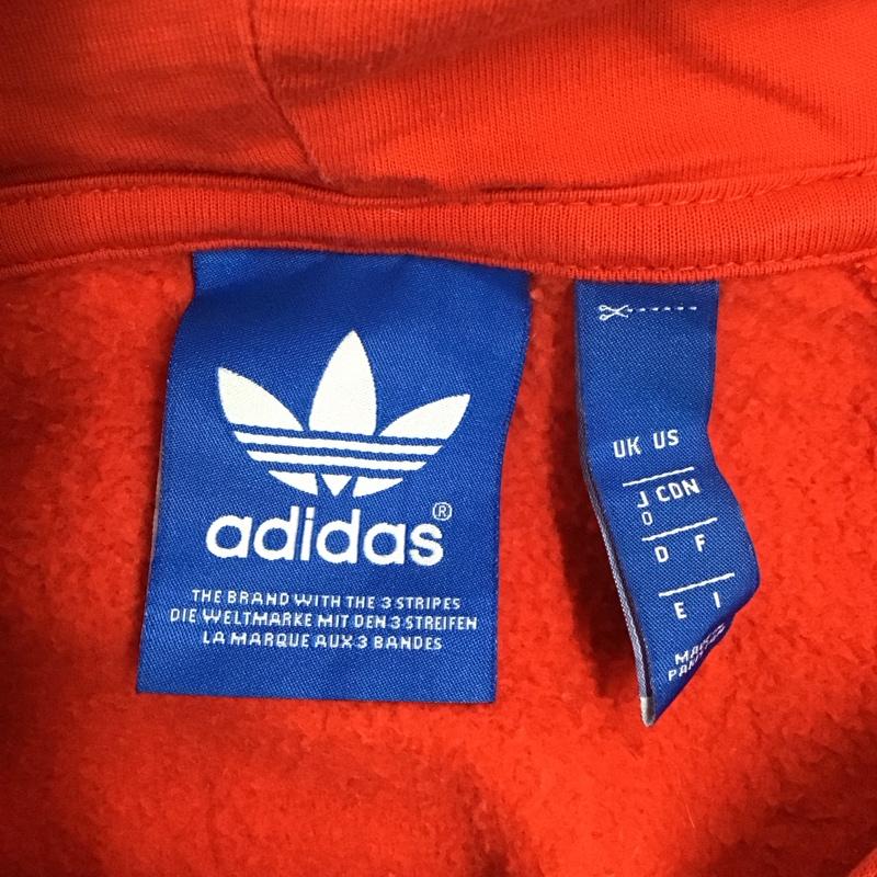 アディダスオリジナルス adidas originals パーカー 長袖 ay6473 長袖パーカー スウェット スポーツウェア ロゴ、文字 赤 / レッド /  メンズ USED 古着 中古 10113592