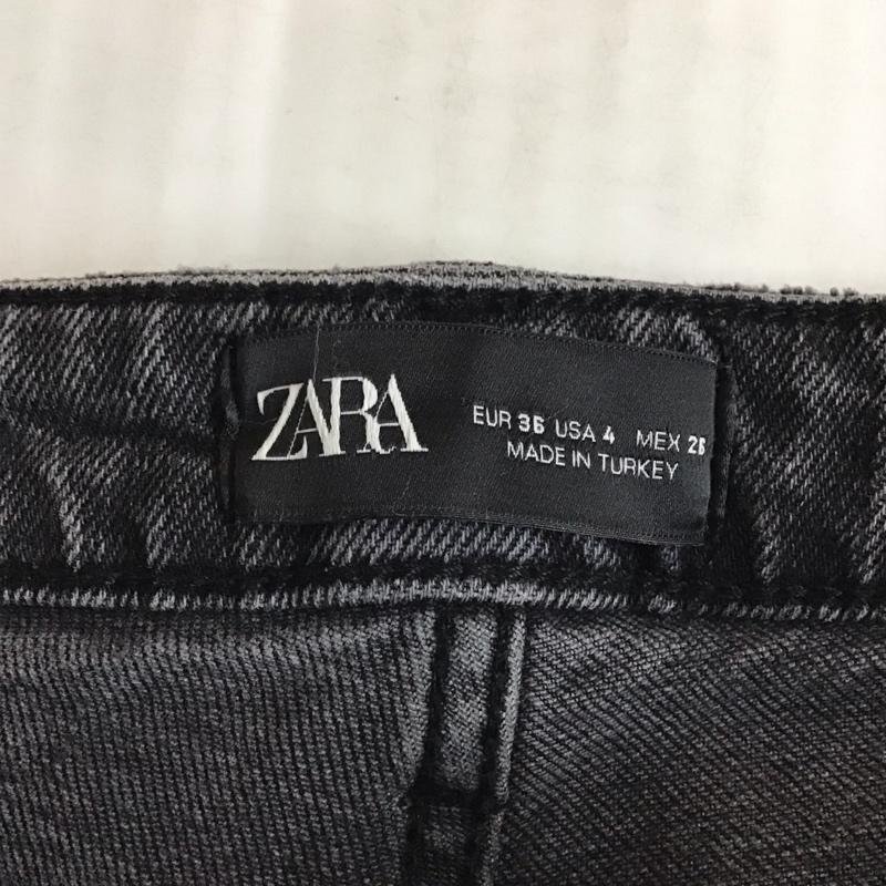 ザラ ZARA パンツ デニム、ジーンズ スキニー ストレッチ ハイウエスト 無地 黒 / ブラック /  レディース USED 古着 中古 10118460