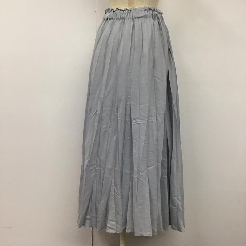 ダズリン dazzlin スカート ロングスカート 021920802301 シアープリーツロングスカート FREE 無地 水色 / ライトブルー /  レディース USED 古着 中古 10114763