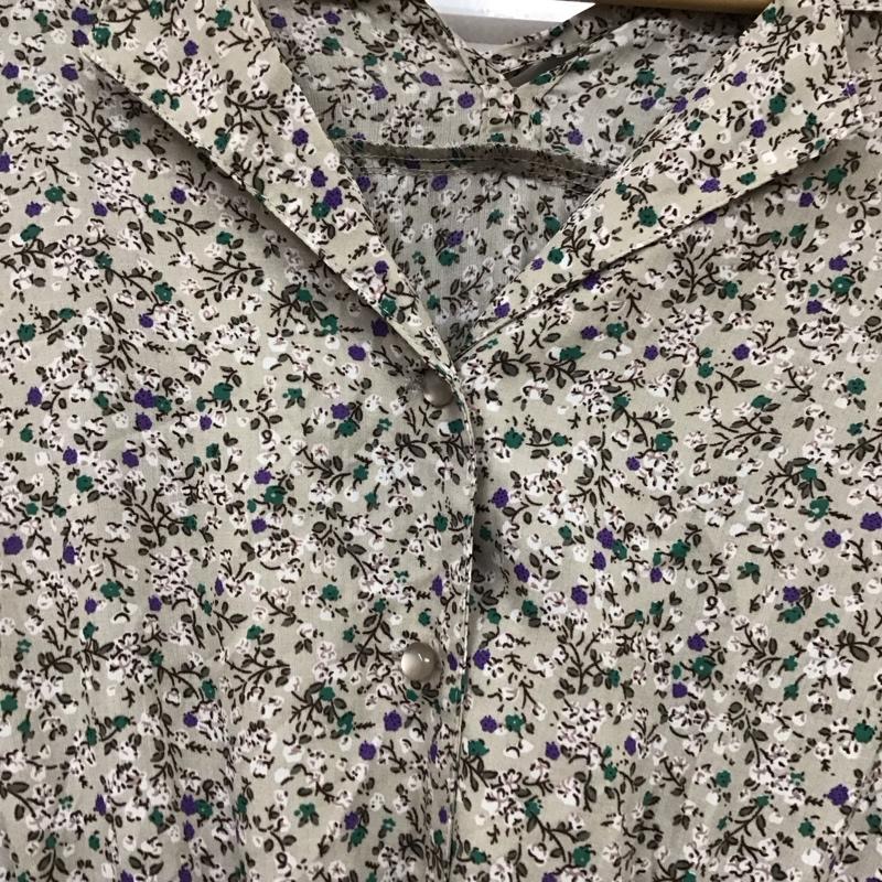 オリーブデオリーブ OLIVE des OLIVE ワンピース ロングスカート 1671300803 開襟 オープンカラー 半袖 FREE 花柄 マルチカラー / マルチカラー /  レディース USED 古着 中古 10119237