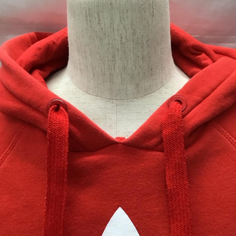 アディダスオリジナルス adidas originals パーカー 長袖 ay6473 長袖パーカー スウェット スポーツウェア ロゴ、文字 赤 / レッド /  メンズ USED 古着 中古 10113592