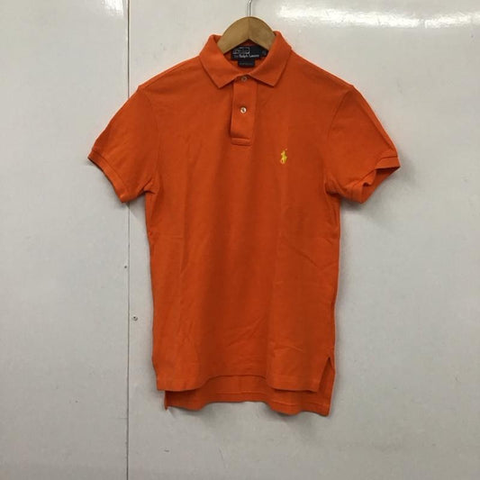 ポロバイラルフローレン Polo by RALPH LAUREN ポロシャツ 半袖 半袖ポロシャツ カラーシャツ 半袖カットソー XS ロゴ、文字 橙 / オレンジ /  メンズ USED 古着 中古 10130838
