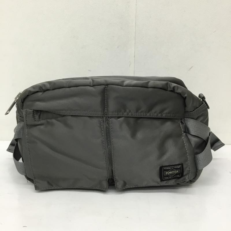 ポーター PORTER ウエストバッグ ウエストバッグ PORTER TANKER 2WAY WAIST BAG 無地 灰 / グレー /  メンズ USED 古着 中古 10141203