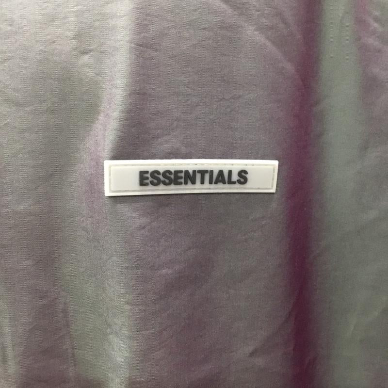 エッセンシャルズ ESSENTIALS ジャケット、上着 ジャンパー、ブルゾン プルオーバージャケット ジップアップ ナイロンジャケット M ロゴ、文字 灰 / グレー /  メンズ USED 古着 中古 10109445