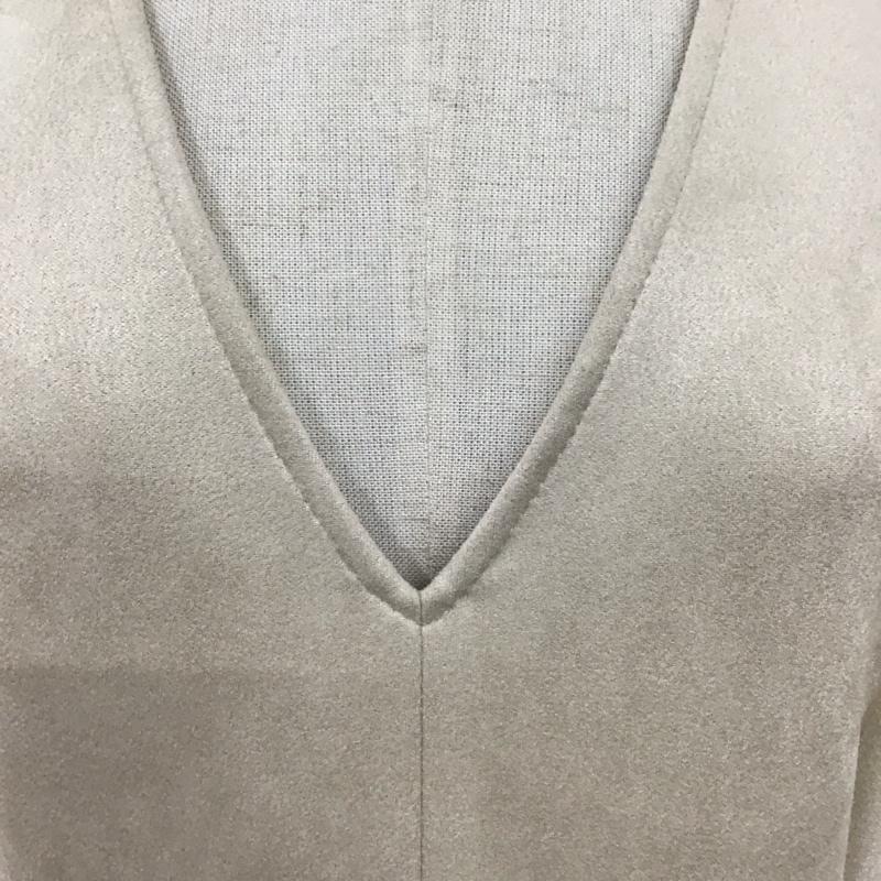 ザラ ZARA ワンピース ロングスカート 3046 837 712 ノースリーブ スリット M 無地 ベージュ / ベージュ /  レディース USED 古着 中古 10119617
